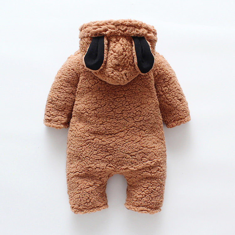 Cute Baby Bear Hooded Romper for Toddlers – Roots & Rattles