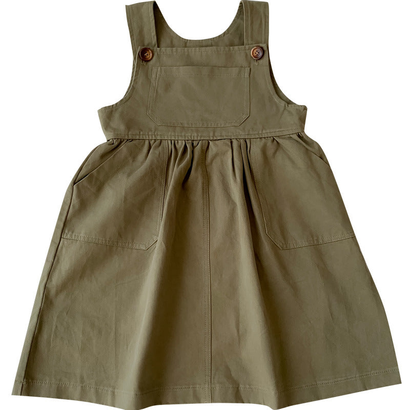Solid Color Baby Girls Frock Skirt