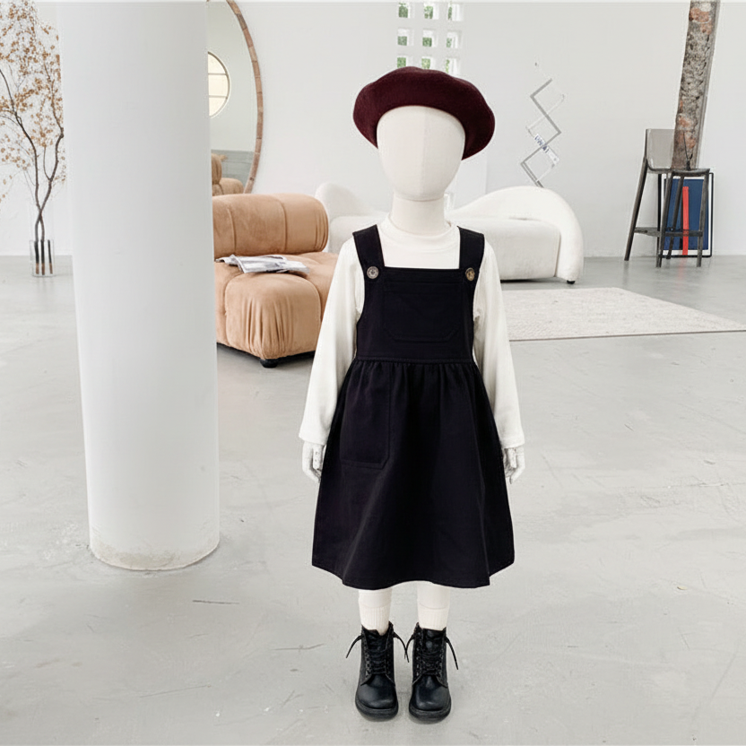 Solid Color Baby Girls Frock Skirt