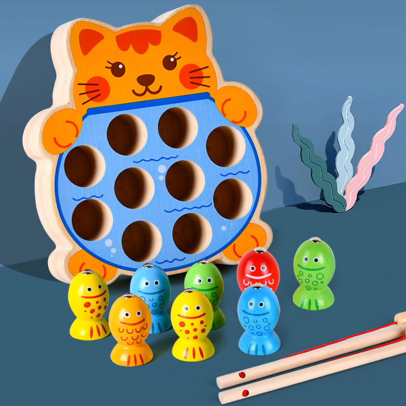 Early Education Magnetic Frog Fishing Training Game – Roots & Rattles