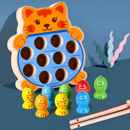 Early Education Magnetic Frog Fishing Training Game – Roots & Rattles