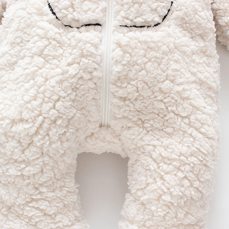 Warm and Cozy Baby Bear Hooded Romper Outfit – Roots & Rattles